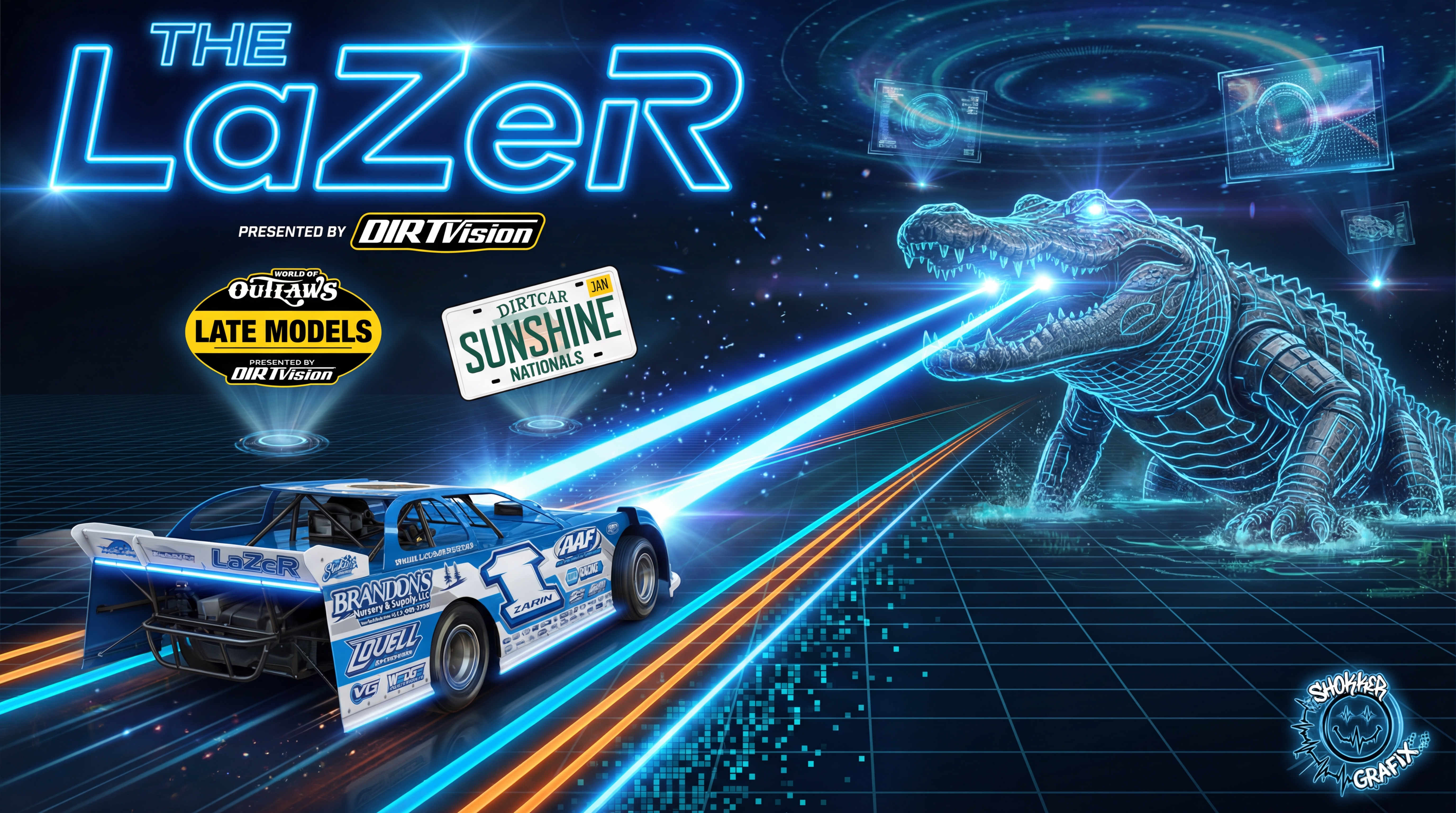 The Lazer - Cyberpunk Alligator