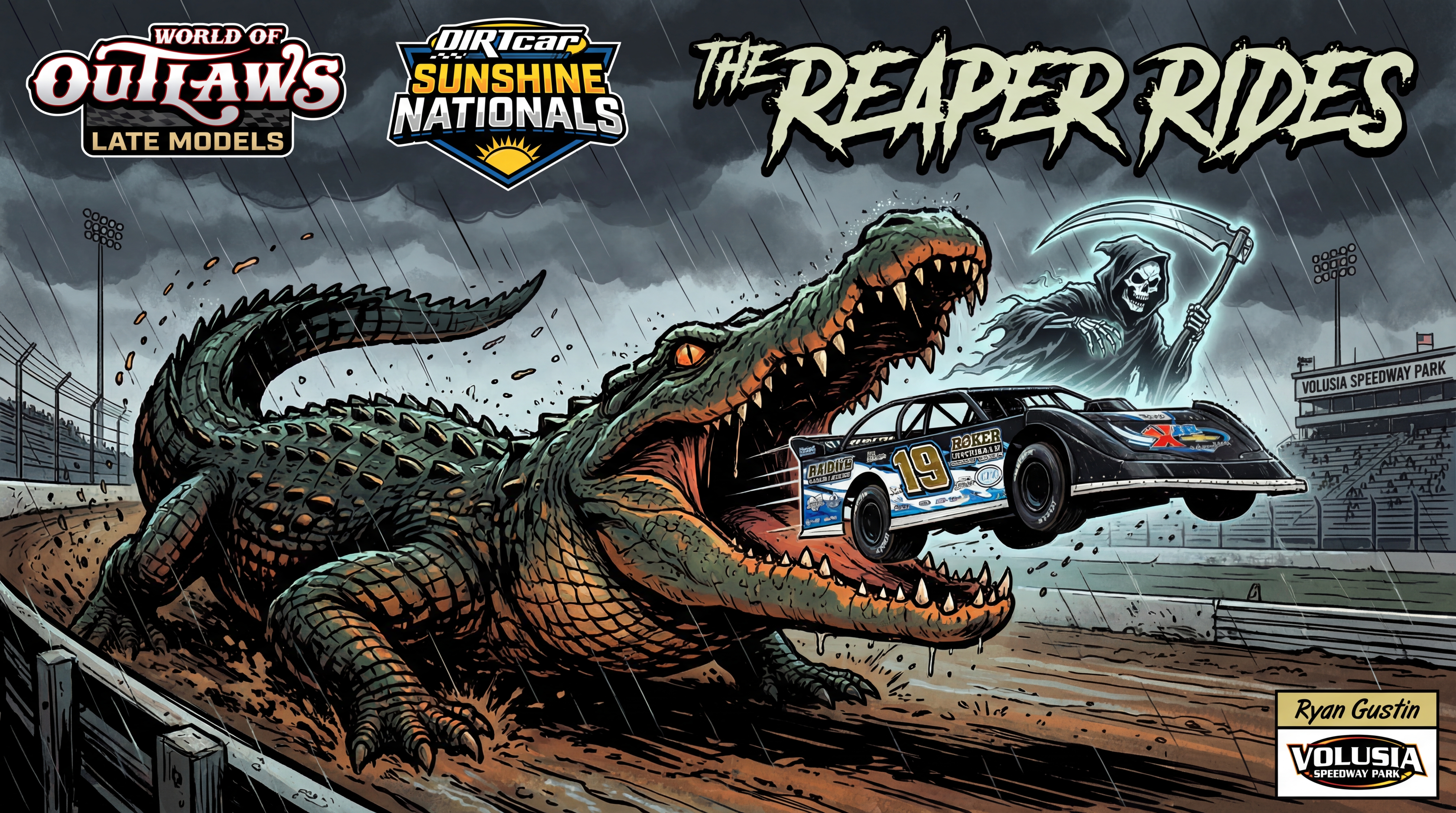 The Reaper Rides - Skeleton